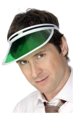 Smiffys Green Poker Visor Accessory