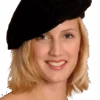 Palmer Classic Black Beret Accessory -Masquerade Costumes 00001177p