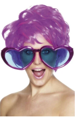 Smiffys Giant Heart Glasses Accessory