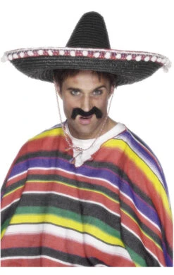 Smiffys Black Sombrero Hat Accessory