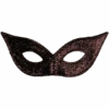 GENERIC Adult Black Cat Eye Glitter Facepiece -Masquerade Costumes 00002374p