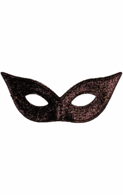 GENERIC Adult Black Cat Eye Glitter Facepiece