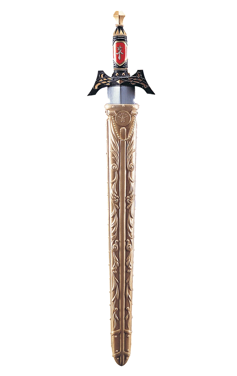 Golden Medieval Sword 3 Golden Medieval Sword