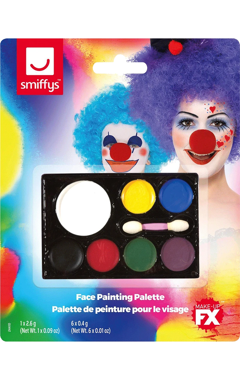 Smiffys Face Paint Palette 3 Smiffys Face Paint Palette