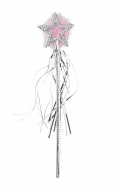 Smiffys Silver Twinkle Star Wand Accessory