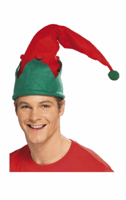 Smiffys Adult Red Christmas Elf Hat