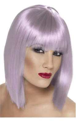 Smiffys Lilac Glam Bob Wig