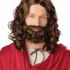 Jesus Wig And Beard Accessory -Masquerade Costumes 00005110p