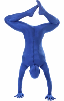 Blue Morphsuit -Masquerade Costumes 00009283a02