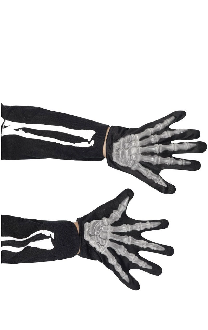 Smiffys Child Glow In Dark Skeleton Gloves 3 Smiffys Child Glow In Dark Skeleton Gloves