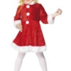 Smiffys Kids Mini Miss Santa Costume -Masquerade Costumes 00010921p