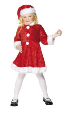 Smiffys Kids Mini Miss Santa Costume