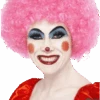 Economy Clown Wig In PINK 1 Economy Clown Wig In PINK -Masquerade Costumes 00011526p