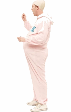 Adult Pink Babygrow Costume -Masquerade Costumes 00011997a02