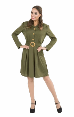 Adult WW2 1940s Military Dress