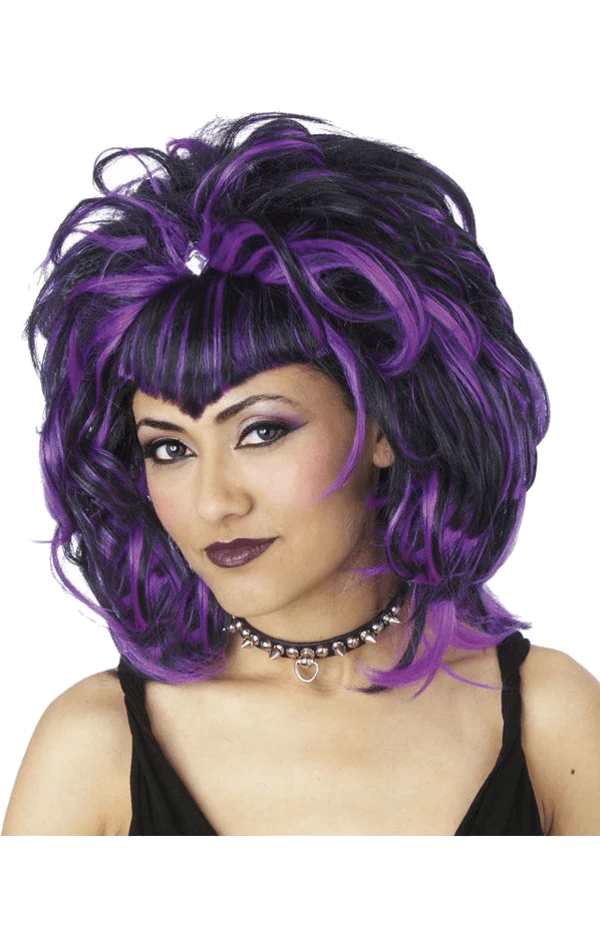 Palmer Evil Sorceress Black And Purple Wig 3 Palmer Evil Sorceress Black And Purple Wig