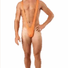 Borat Orange Mankini Swimsuit 1 Borat Orange Mankini Swimsuit -Masquerade Costumes 00014684p