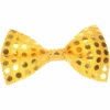 Gold Sequin Bow Tie Accessory