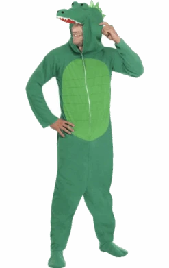 Smiffys Adult Crocodile Onesie Animal Costume