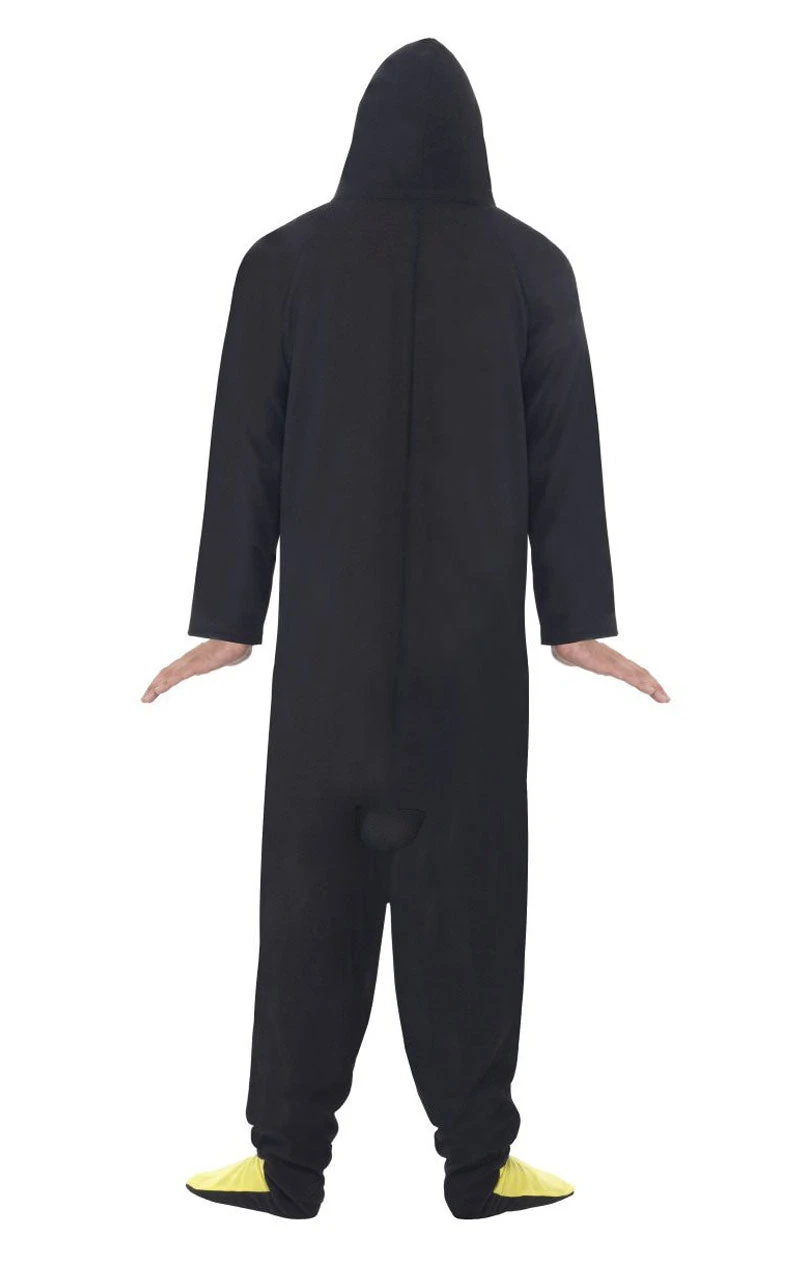 Smiffys Adult Penguin Onesie Costume 5 Smiffys Adult Penguin Onesie Costume - Image 3