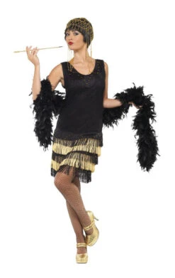 Smiffys Womens Fringe Flapper Dress