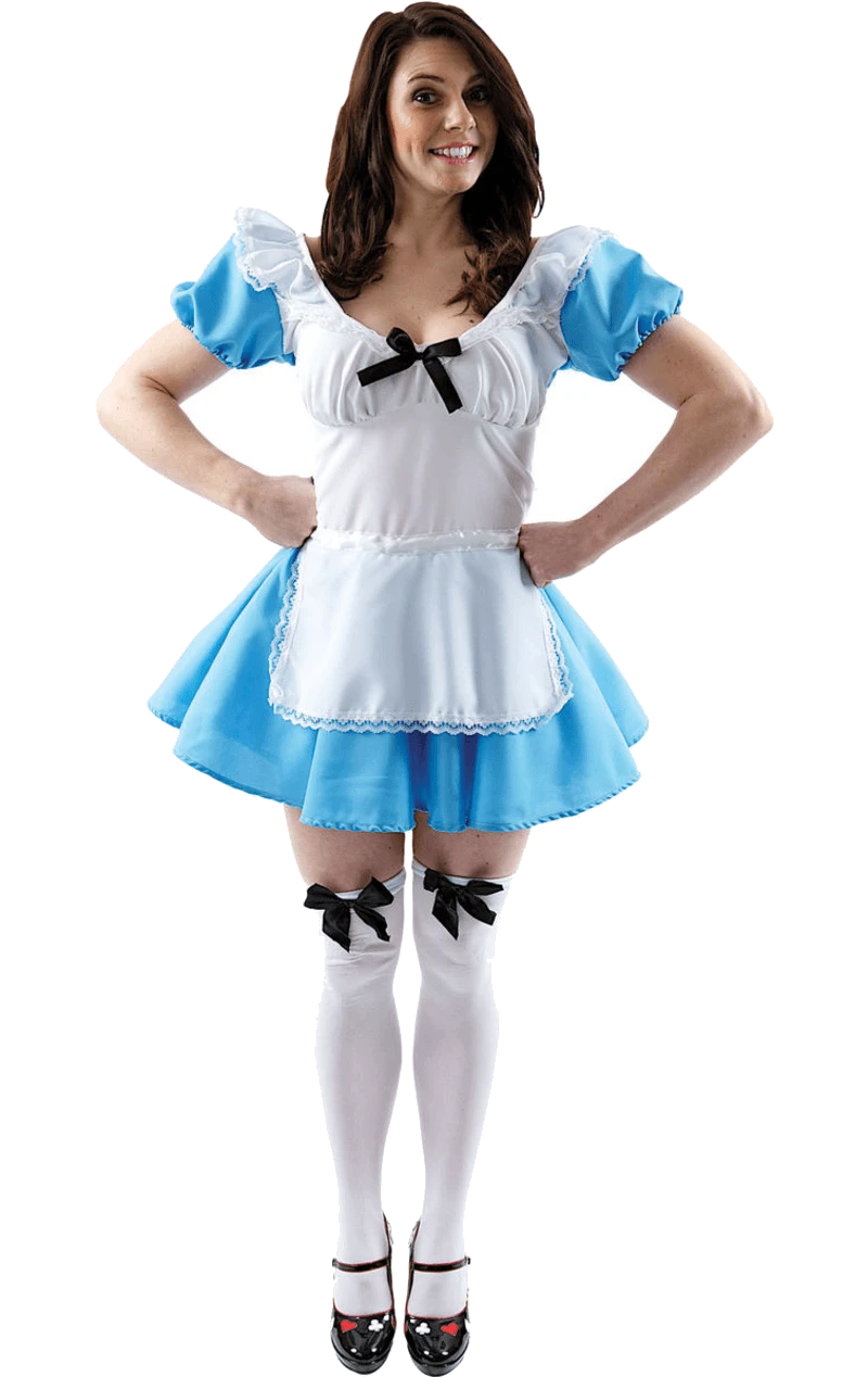 Womens Traditional Alice In Wonderland Costume 3 Womens Traditional Alice In Wonderland Costume