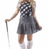 Womens Black Golfer Costume