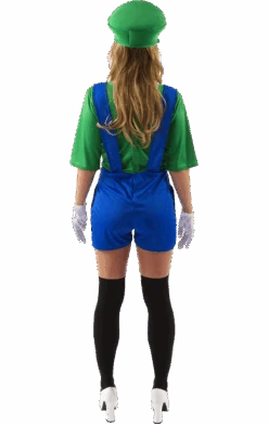 Adult Female Luigi Super Mario Costume -Masquerade Costumes 00017095a02