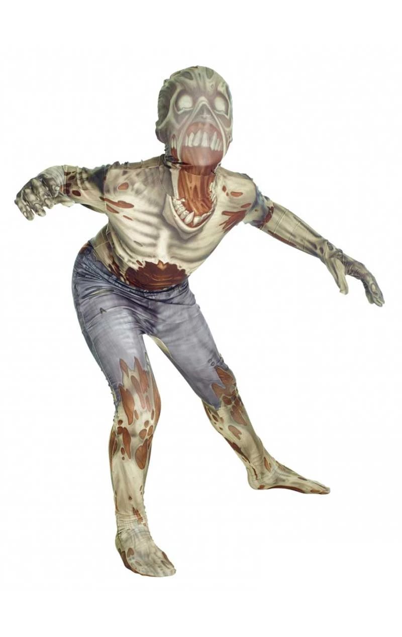 Kids Zombie Morphsuit Costume 3 Kids Zombie Morphsuit Costume