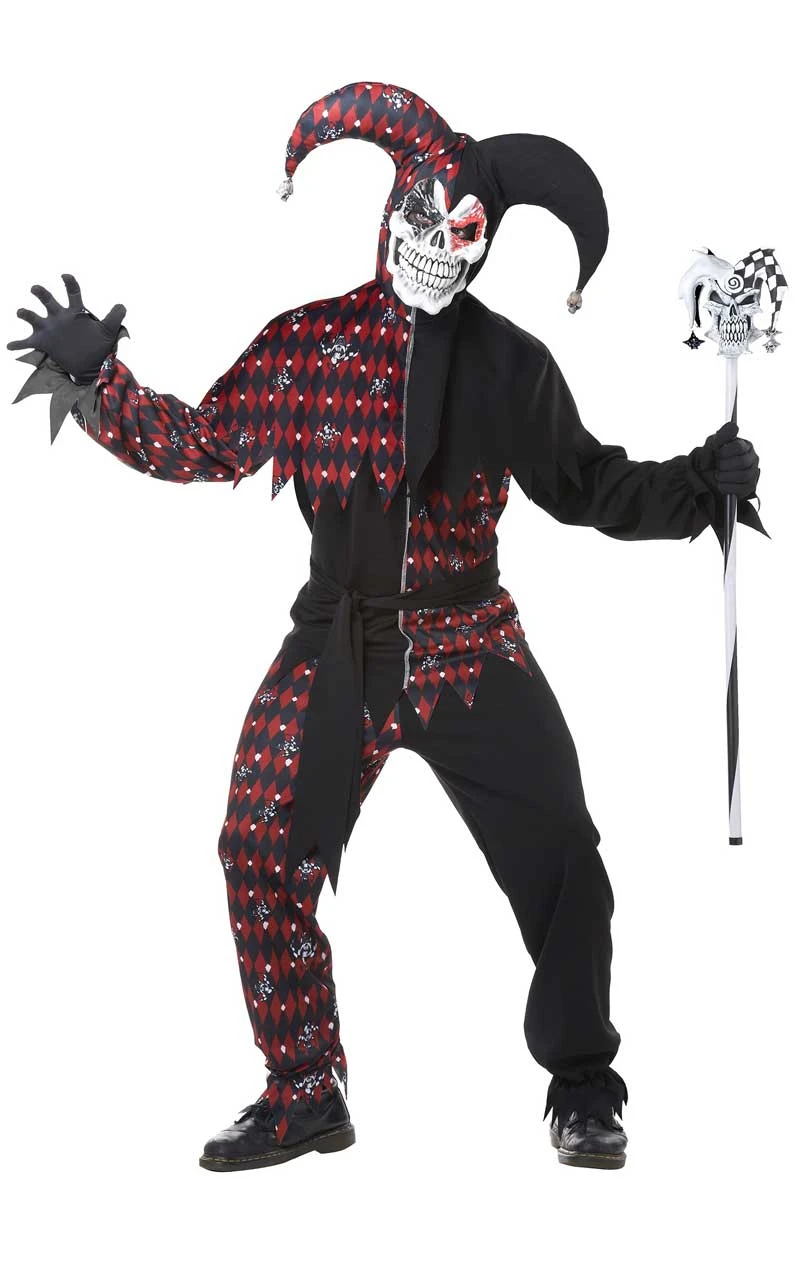 Adult Halloween Jester Costume 3 Adult Halloween Jester Costume