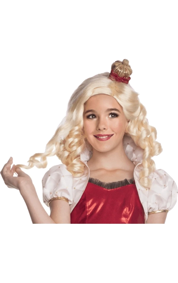 Kids Apple White Ever After High Wig 3 Kids Apple White Ever After High Wig