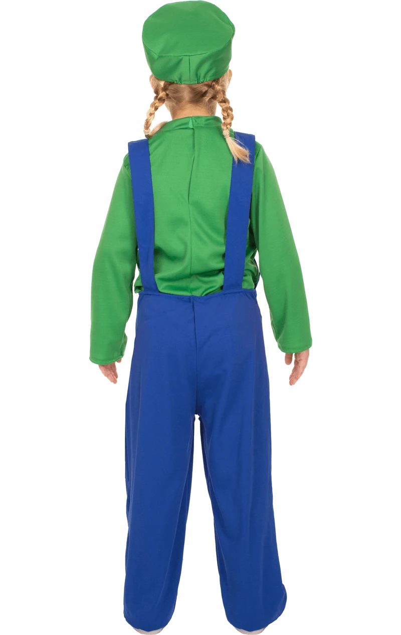 Kids Luigi Super Mario Costume 5 Kids Luigi Super Mario Costume - Image 3