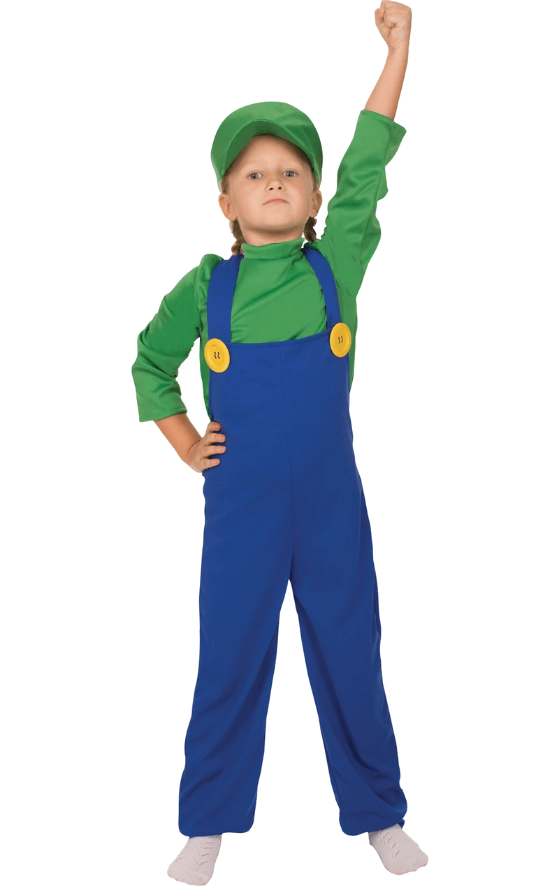 Kids Luigi Super Mario Costume 3 Kids Luigi Super Mario Costume