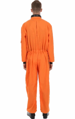 Mens Orange Astronaut Costume -Masquerade Costumes 00020345a02