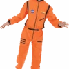 Mens Orange Astronaut Costume -Masquerade Costumes 00020345p