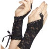 Smiffys Adult Lace Glovettes Black -Masquerade Costumes 00023126p