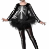 Girls Skeleton Ballerina Halloween Costume -Masquerade Costumes 00030295p