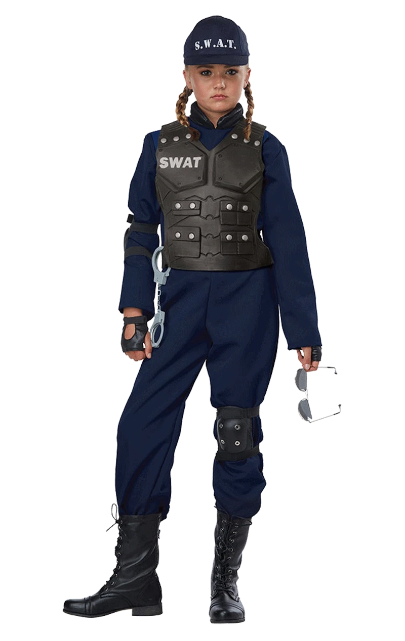 Kids SWAT Police Costume 4 Kids SWAT Police Costume - Image 2