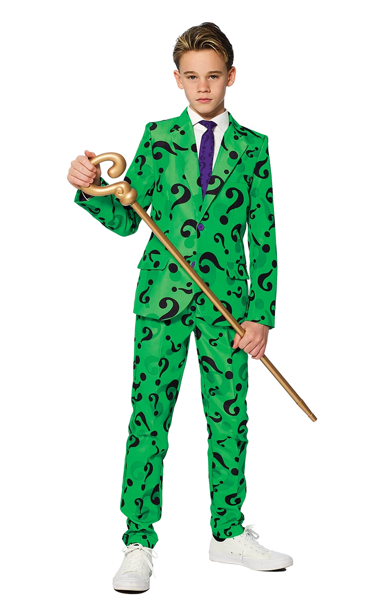 Kids Riddler Suitmeister Costume 3 Kids Riddler Suitmeister Costume