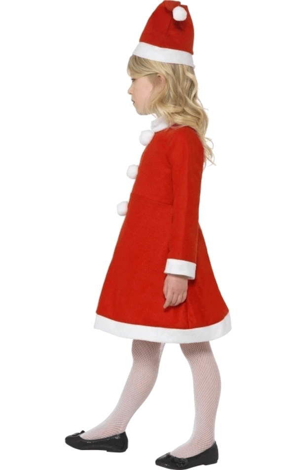 Smiffys Childrens Santa Girl Costume 4 Smiffys Childrens Santa Girl Costume - Image 2