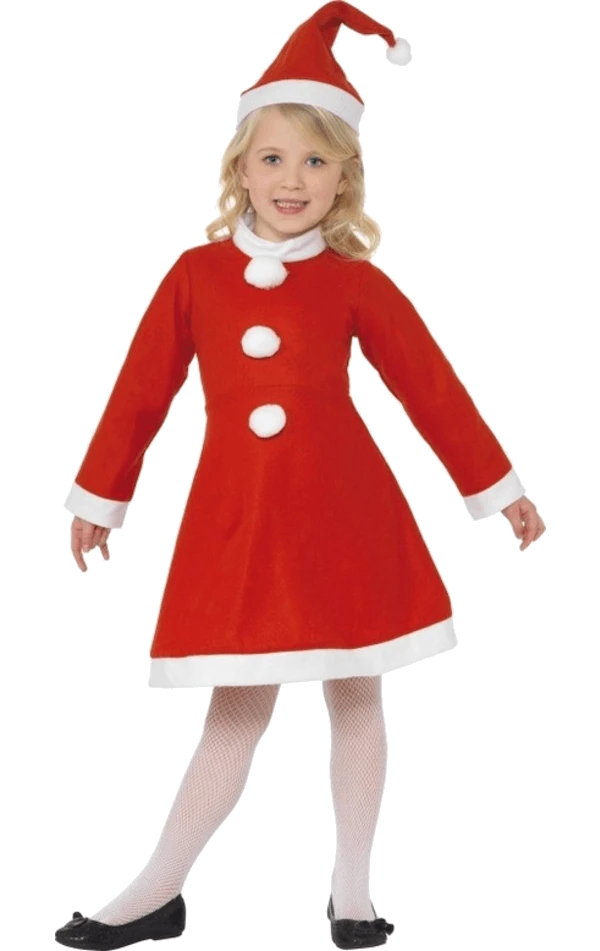 Smiffys Childrens Santa Girl Costume 3 Smiffys Childrens Santa Girl Costume