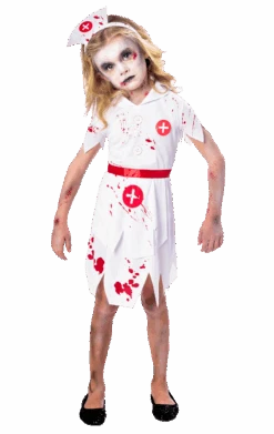 AMSCAN Girls Zombie Nurse Costume