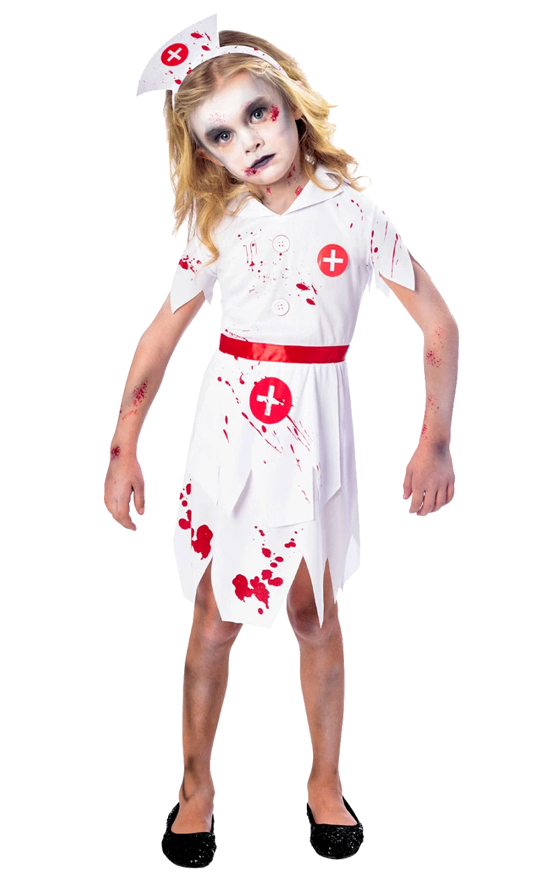 AMSCAN Girls Zombie Nurse Costume 3 AMSCAN Girls Zombie Nurse Costume