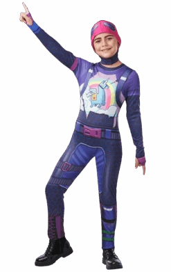 Kids Brite Bomber Fortnite Costume - Deluxe
