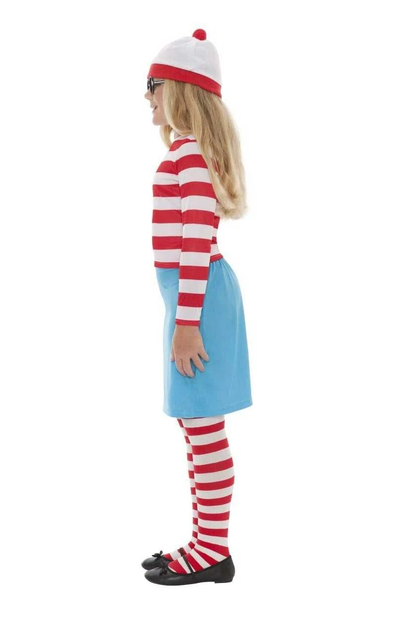 Smiffys Girls Wenda Wheres Wally Costume 4 Smiffys Girls Wenda Wheres Wally Costume - Image 2