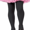 LEG AVENUE Kids Black Tights Accessory -Masquerade Costumes 00040073p