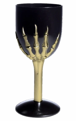 Smiffys Black Gothic Wine Glass