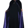 Adult Deluxe Velvet And Satin Purple Cape -Masquerade Costumes 00040239p