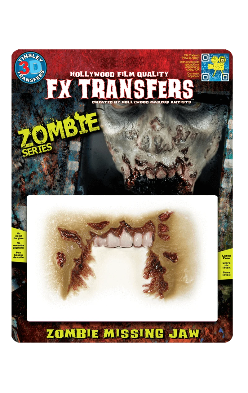 Zombie Missing Jaw FX Transfer 3 Zombie Missing Jaw FX Transfer