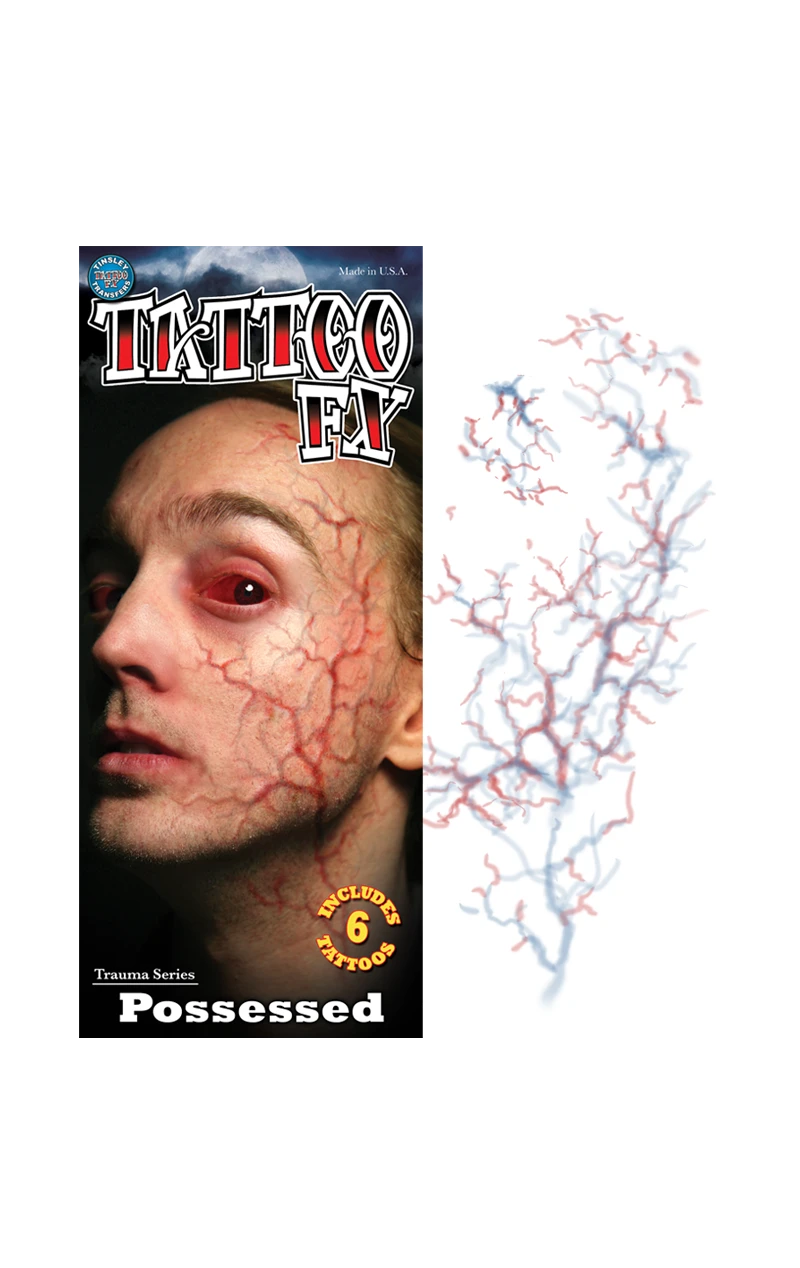 Possessed Trauma Halloween Tattoo 3 Possessed Trauma Halloween Tattoo